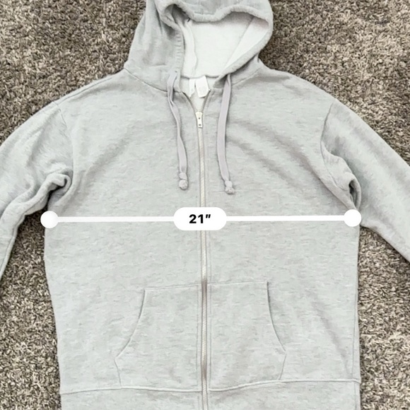 Gray Zip-Up Hoodie - Picture 5 of 6